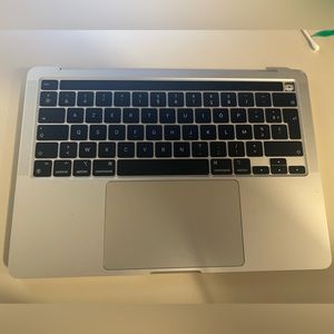Top Case Keyboard Replacement For 13" Macbook Pro A2338 M1 2020 | Silver